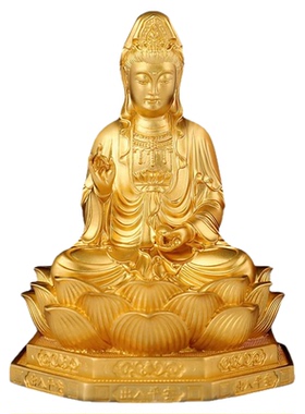 车载香水双面观音佛像保平安摆件