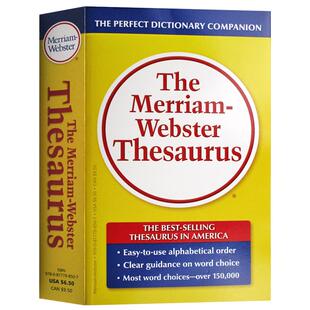 The Merriam Webster Thesaurus 韦氏英语辞典 英文原版英英词典 进口工具书