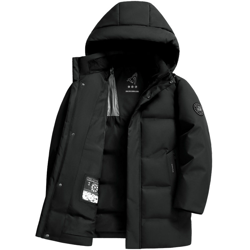 雪中飞男士羽绒服中长款冬季外套
