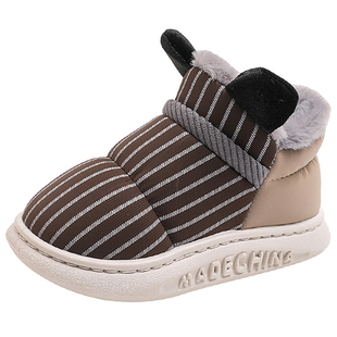 儿童雪地靴亲子鞋2025冬季男鞋加绒加厚棉鞋男童大棉女鞋女童冬鞋