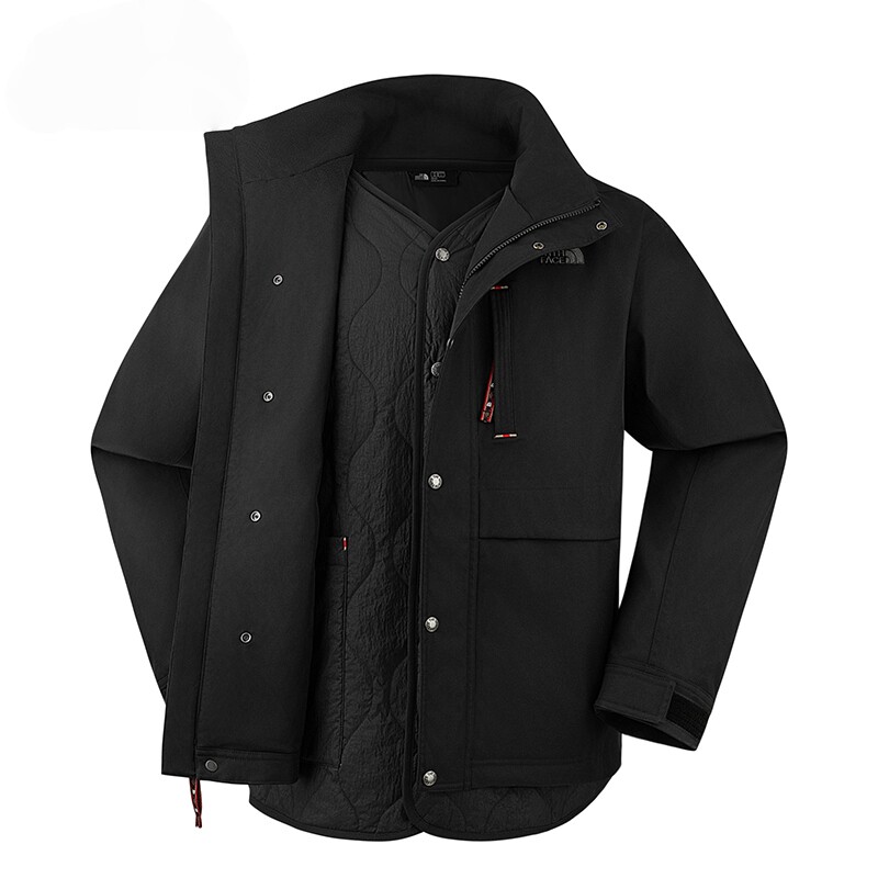 北面马年新款防水棉服二合一男