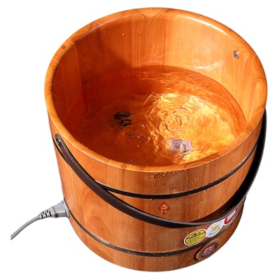 恒温加热足浴桶百山带轮子带排水