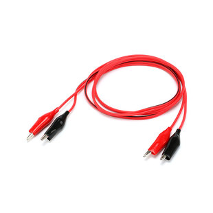 双头鳄鱼夹线 测试线/带线鳄鱼夹 2线4夹 连夹总长度1米