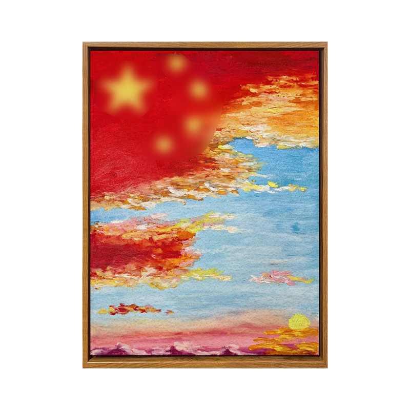 建军节爱国主题理画DIY送军人