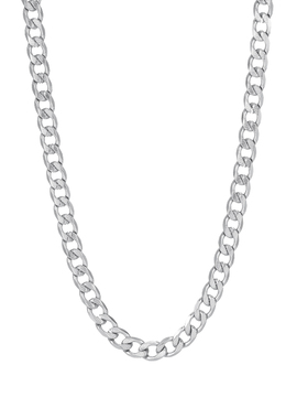 纹理钛钢锁骨古巴链男士项链男款潮流男生美式链子嘻哈高级感配饰