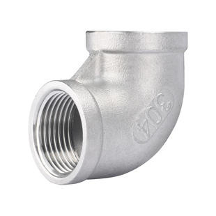 304不锈钢内外丝弯头 90°度内外牙螺纹直角丝扣水管接头