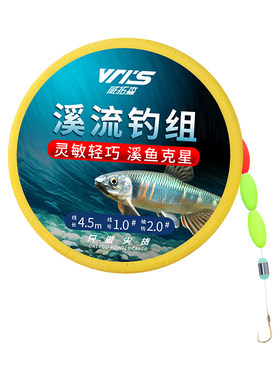 溪流钓线组白条石斑马口鳑鲏小物