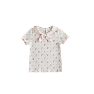 【新品】Oak Family夏季2026年童装短袖棉T恤幼儿宝宝莫代尔上衣