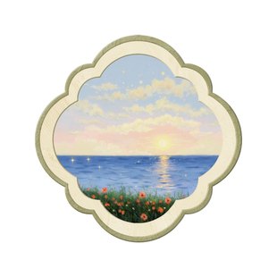 奶油风春夏秋冬大白墙沙发背景画小清新风景装饰画客厅新款组合画