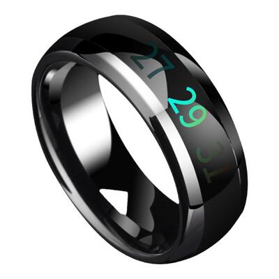 NFC智能戒指感温变色ICID门禁多功能公交地铁特斯拉指环高黑科技