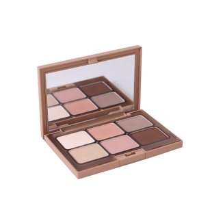 everbab六色眼影盘哑光大地色高光修容腮红小众一体盘学生平价女