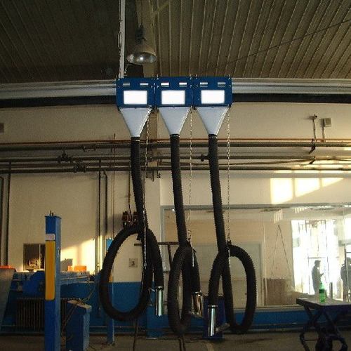 铝合金滑轨式汽车尾气抽排 汽车尾气收集设备  尾气处理排放装置