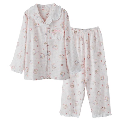 2025新款a类全棉纱布女童家居服