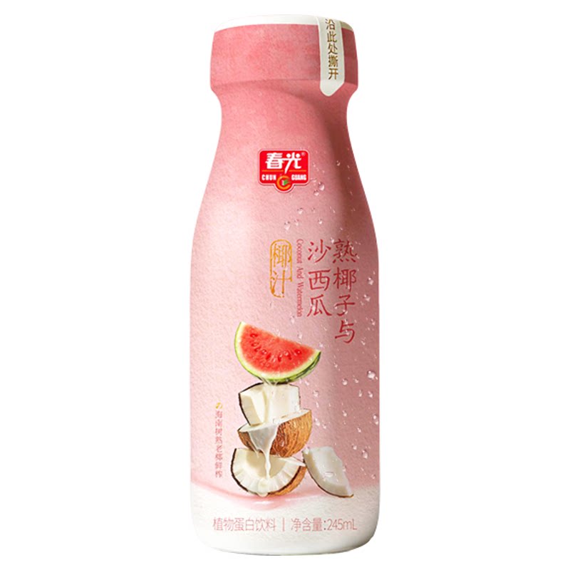 春光海南特产西瓜椰汁植物蛋白饮料薄荷椰子汁清凉生榨新鲜鲜榨