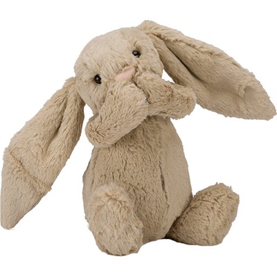 Jellycat害羞米色邦尼兔毛绒玩具