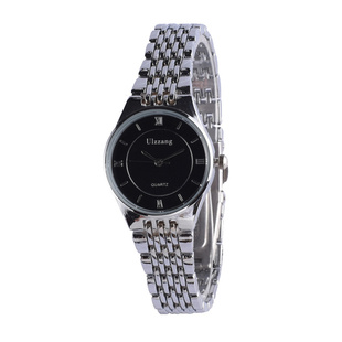 精钢带手表女学生韩版简约潮流无秒针非机械石英表手链式超薄防水