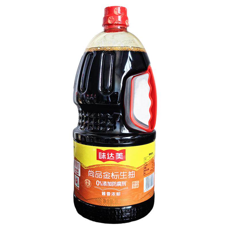 味达美尚品金标生抽2L*6桶整箱商用酿造酱油炒菜凉拌烹饪点蘸调料