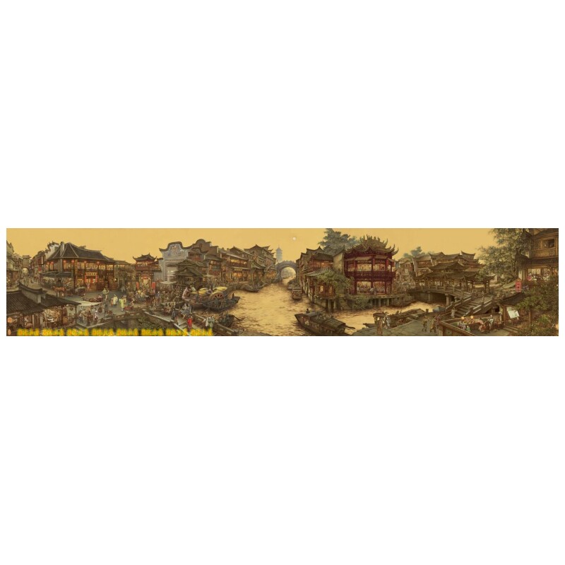 纯棉书房十字绣中国风