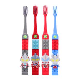 雷治进口奥特曼积木软毛儿童牙刷6-12岁迪迦赛罗捷德泰伽小孩宝宝