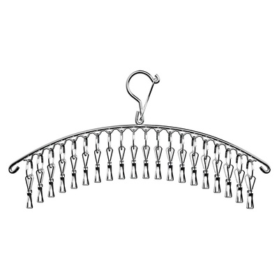 四万公里不锈钢多夹子袜子夹晾衣