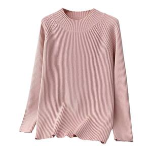 2024秋冬新款大码女装半高领纯色针织打底衫胖mm显瘦时尚百搭毛衣