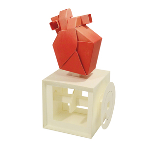 跳动的心可动纸模型手工DIY材料包创意礼物