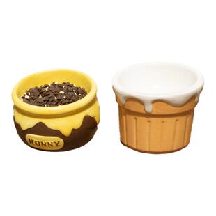 派派猫大口径猫碗陶瓷保护颈椎斜口高脚喝水碗狗食盆宠物猫咪粮碗