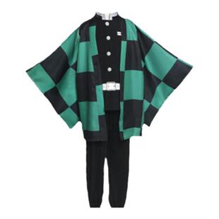 儿童服装小孩鬼灭之刃衣服羽织忍炭治郎我妻善逸富冈义勇动漫cos