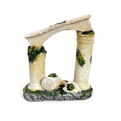 鱼缸装饰套餐欧式复古罗马柱残骸