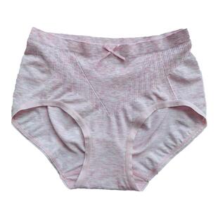 妇人春夏款无缝一体中高腰 无痕高弹力女士一片三角内裤透气大码