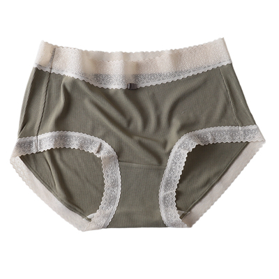 80支精梳棉棉复古蕾丝边日常内裤