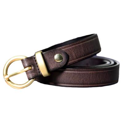 复古手工港风牛仔简约女针扣皮带