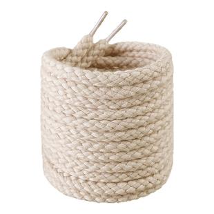 免系麻绳鞋带金属弹簧按压扣懒人免绑固定神器男女款加粗棉鞋带绳