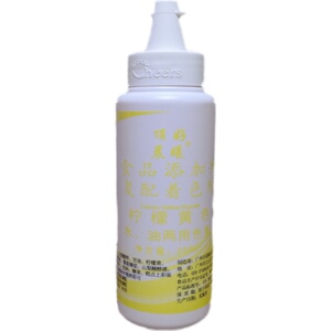 顶好晨曦可食用色素柠檬黄色250ml瓶装水油两用烘焙蛋糕装饰裱花