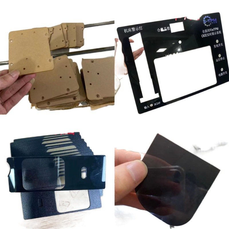 黑色亚克力板镜面磨砂哑切光板烟灰色有机玻璃半透明零茶色UV黑