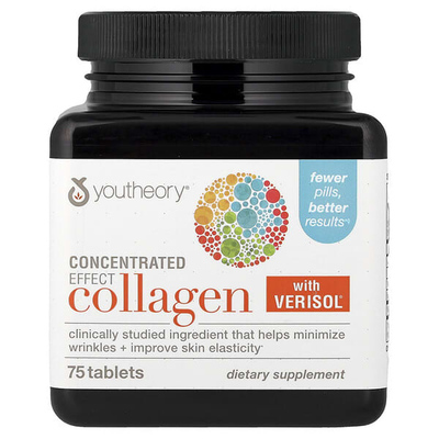 Youtheory,Concentrated Effect Collagen with Verisol®, 75 Tab