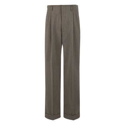 CULTUM70羊毛复古纹免熨烫西裤