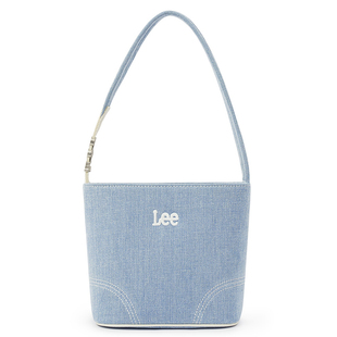 正品Lee新款牛仔帆布水桶包托特包女单肩手提腋下斜挎通勤包