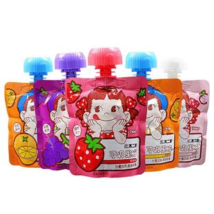 不二家吸吸果冻零食草莓白桃果汁可吸果冻儿童礼物幼儿园分享批发