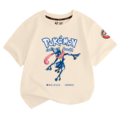 精灵宝可梦甲贺忍蛙路卡利欧t恤