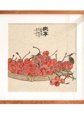 原创水墨禅意风格实木外框