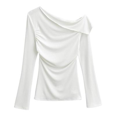 Lovedeath白色一字肩收腰上衣