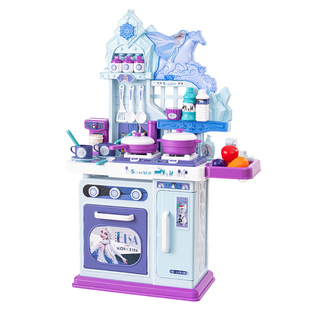 迪士尼官方授权儿童厨房玩具冰雪奇缘艾莎公主女孩过家家生日礼物