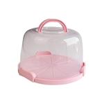 蛋糕盒重复使用加高6/8/10寸生日透明手提塑料盒家用便携包装盒子