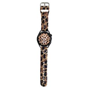 宋慧乔豹纹笑脸硅胶表带适用华为手表gt5小众GT3女watch4pro小米2