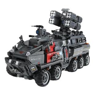 中国积木流浪地球2024新款运载运兵车模型益智拼装玩具男生日礼物