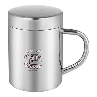 联扣316不锈钢家用幼儿园喝水杯子宝宝牛奶口杯带盖防摔有手柄