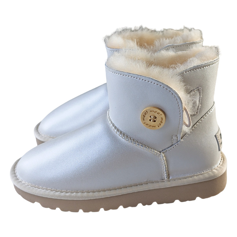 冬季防滑加厚羊毛雪地靴女
