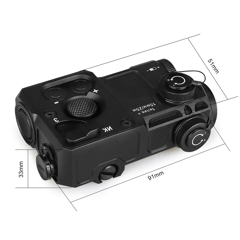 运动户外 PEQ绿色红外激光照明绿激光电筒战术绿光导轨电筒