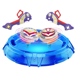 儿童奥特曼发光魔幻陀螺玩具英雄德凯迪迦男孩拉线旋转战陀新款